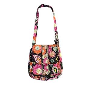 Vera Bradley retired messenger style medium crossbody Zingy Zinnia print